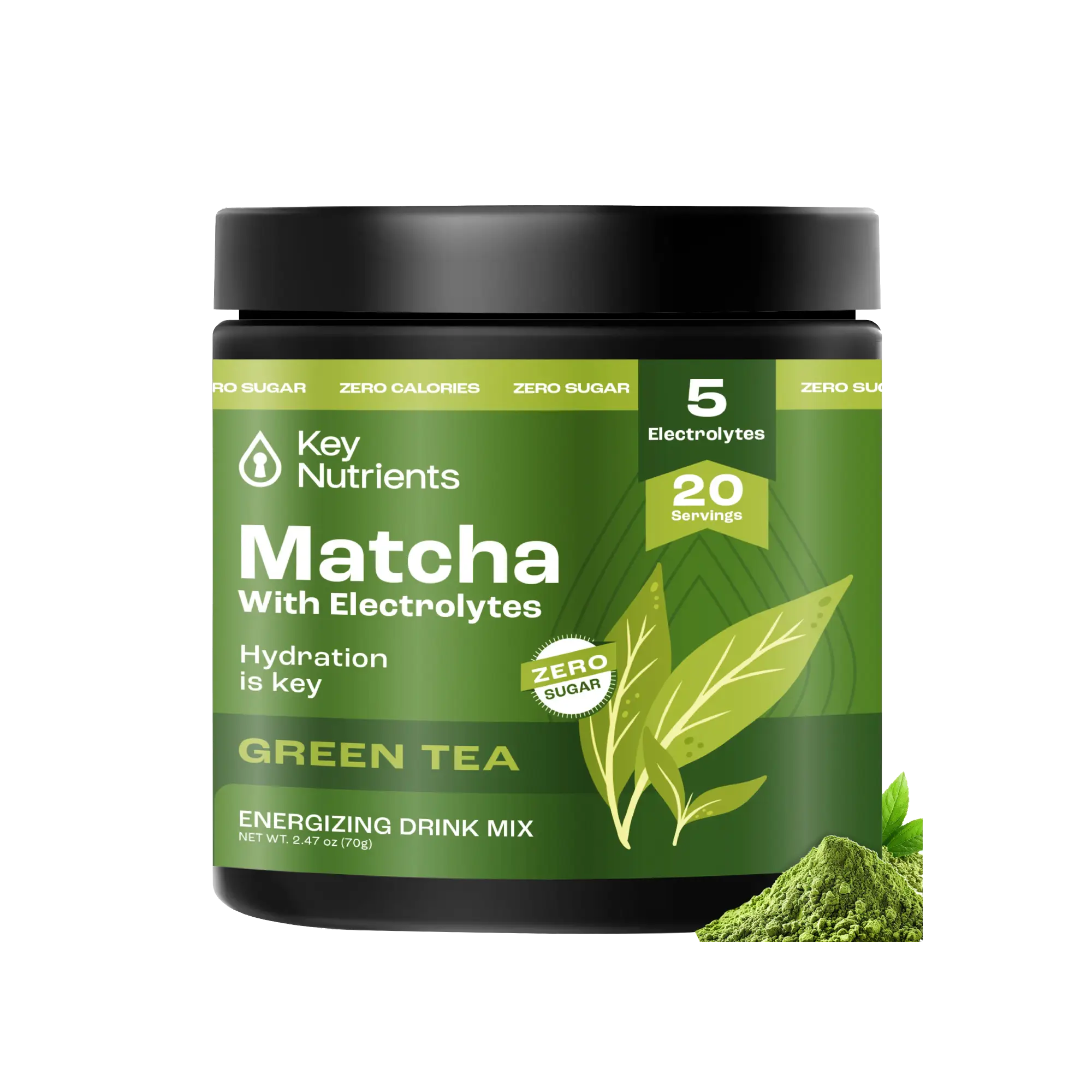 Matcha Powder with Electrolytes